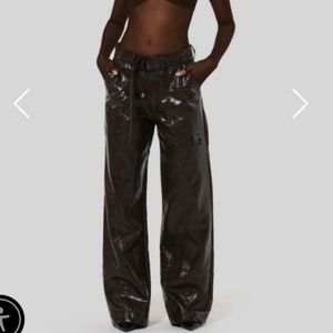 Naked wardrobe crocodile pants